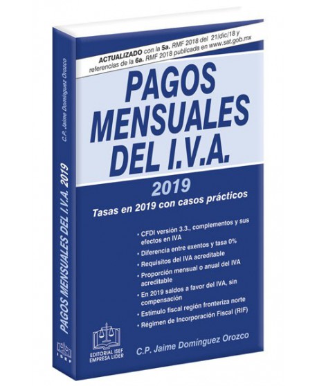 PAGOS MENSUALES DEL IVA 2019