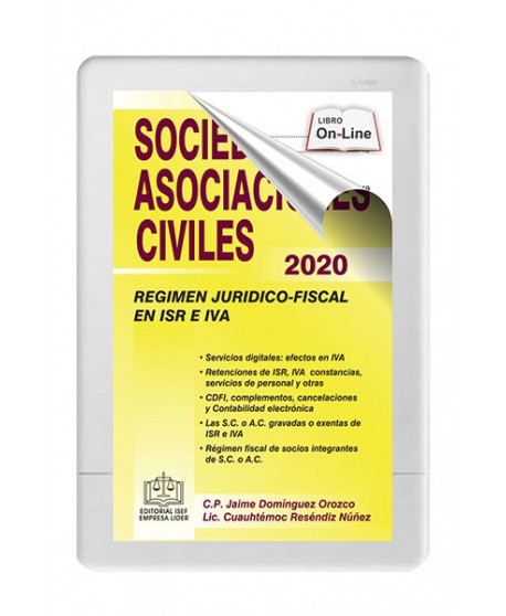 SOCIEDADES Y ASOCIACIONES CIVILES RÉGIMEN JURÍDICO-FISCAL 2020