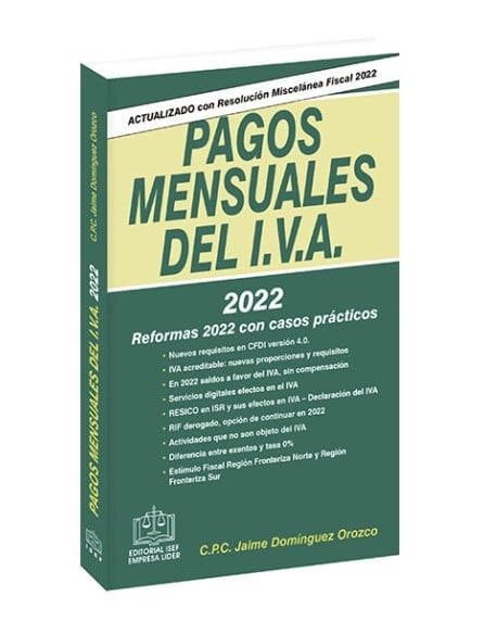 Pagos Mensuales del IVA 2022