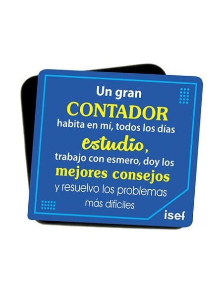 Imán “Un gran contador” Azul