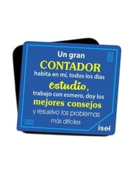 Imán “Un gran contador” Azul