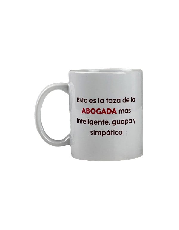 Taza de la Abogada "Más inteligente y guapa"