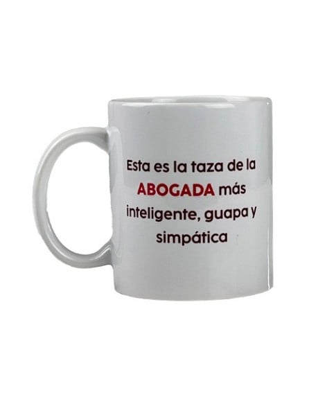 Taza de la Abogada "Más inteligente y guapa"