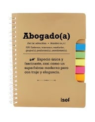 Libreta post it "Definición de un Abogado (a)"