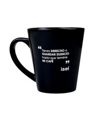 Taza negra abogado "Tienes derecho a guardar silencio"