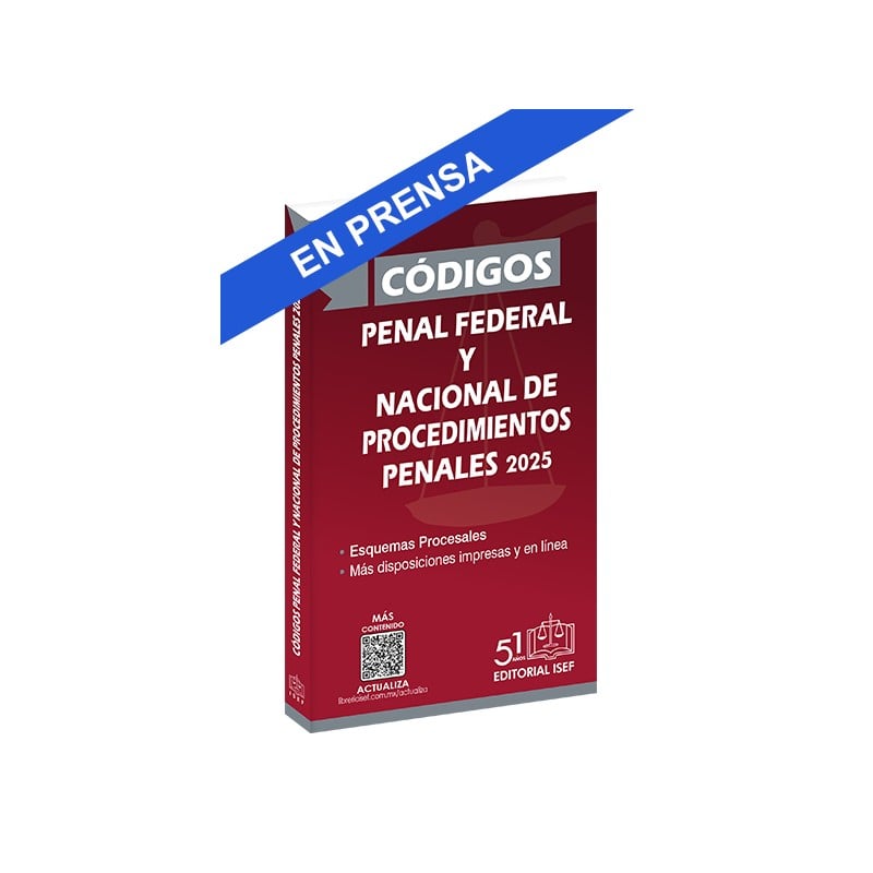 Códigos Penal Federal y Nacional de Procedimientos Penales 2025 (Bolsillo)