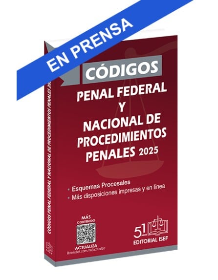 Códigos Penal Federal y Nacional de Procedimientos Penales 2025 (Bolsillo)