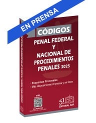 Códigos Penal Federal y Nacional de Procedimientos Penales 2025 (Bolsillo)