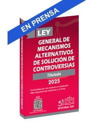 Ley General de Mecanismos Alternativos de Solución de Controversias 2025 (Bolsillo)