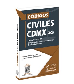 Códigos Civiles de la CDMX 2025 (Profesional)