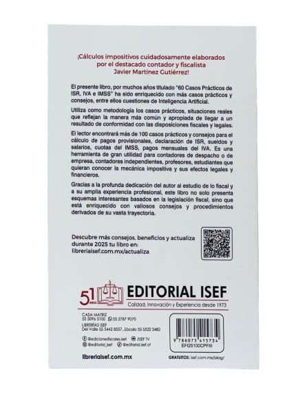 100 Casos Prácticos Fiscales ISR, IVA e IMSS 2025