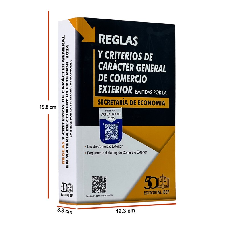 Reglas y Criterios de comercio exterior - Secretaría de Economía 2024 actualizables 2025