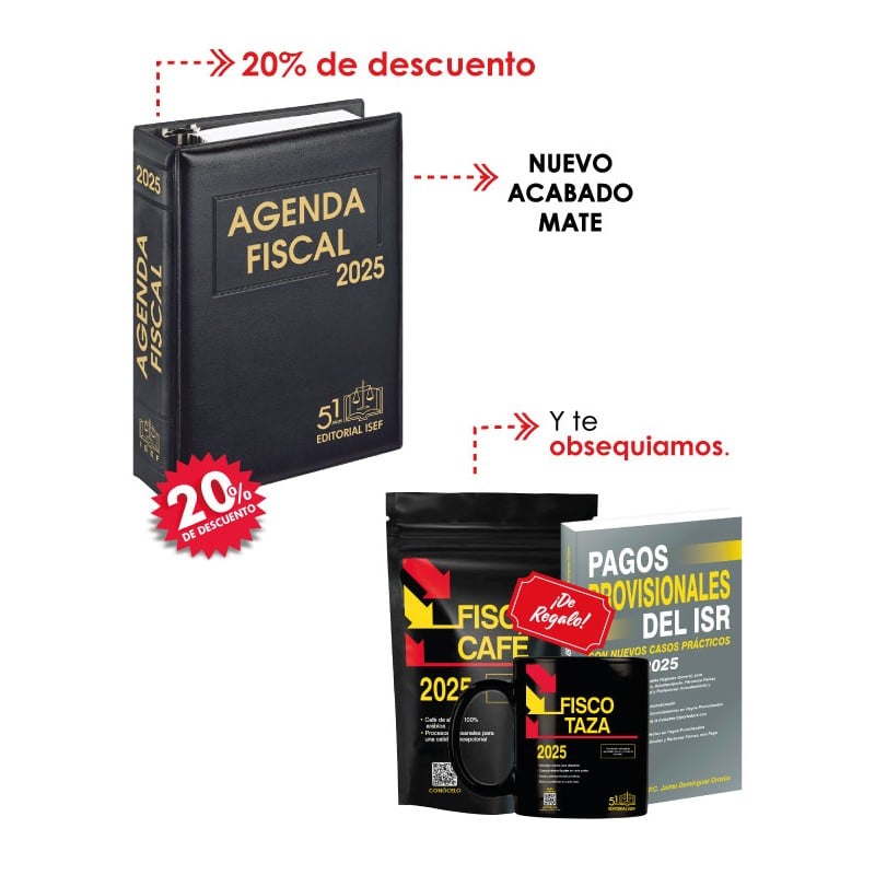 Paquete Agenda Fiscal  2025 + Obsequios