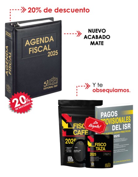 Paquete Agenda Fiscal  2025 + Obsequios