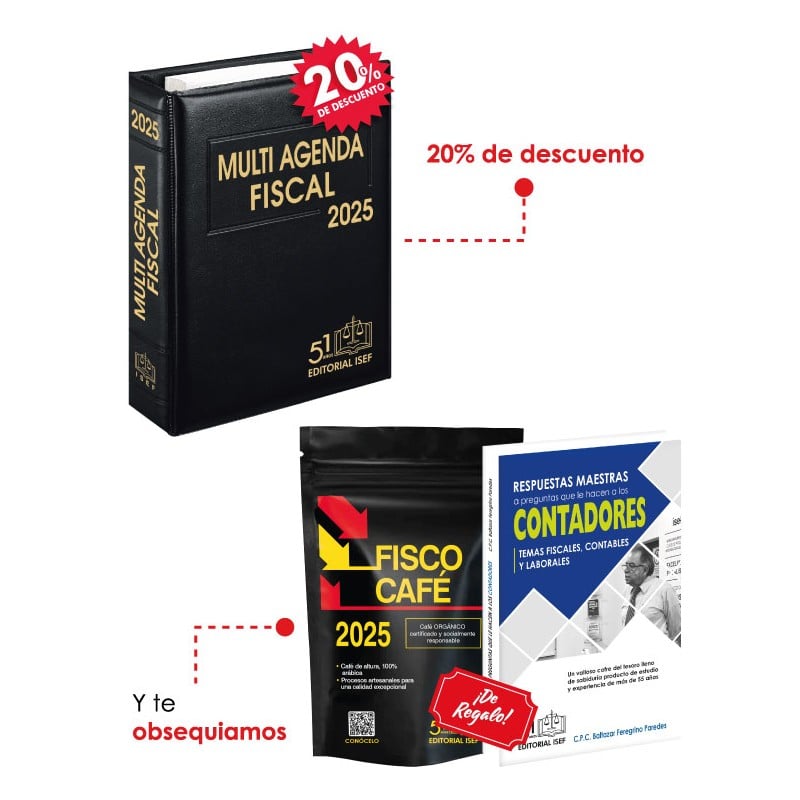 Paquete Multi Agenda Fiscal + Obsequios