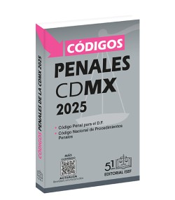 Códigos Penales de la CDMX 2025 (Bolsillo)