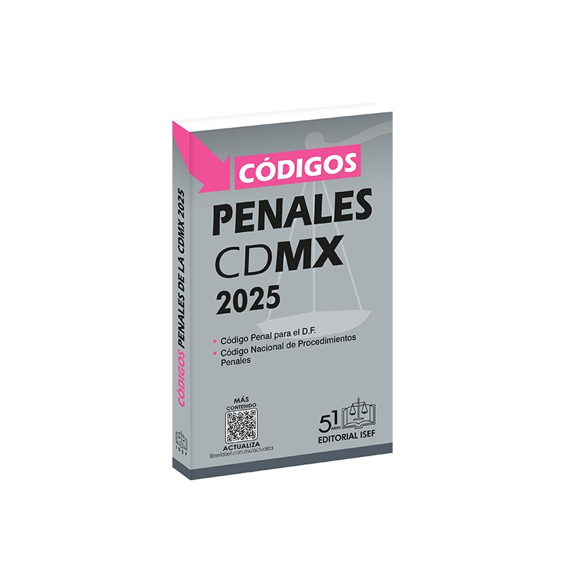 Códigos Penales de la CDMX 2025 (Bolsillo)