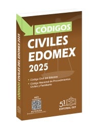 Códigos Civiles del Estado de México 2025 (Bolsillo)