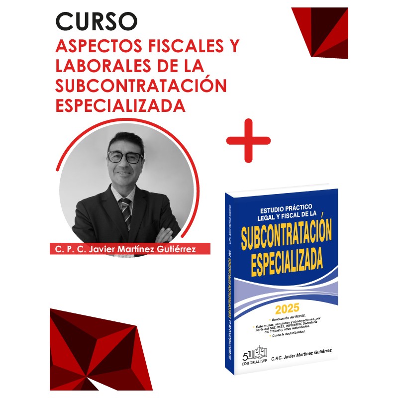 Paquete Subcontratación Especializada CURSO + LIBRO