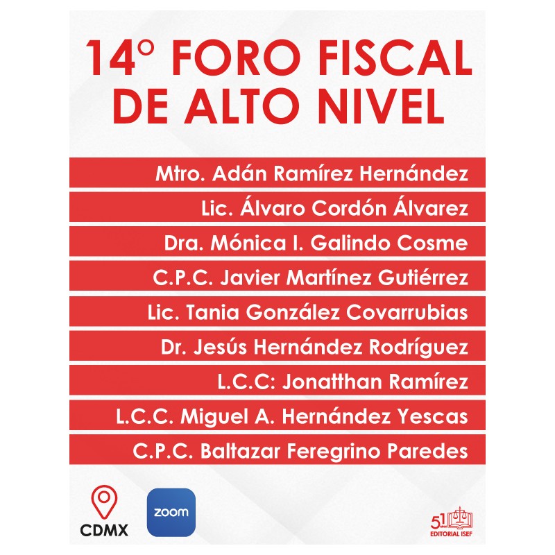 14° FORO FISCAL DE ALTO NIVEL