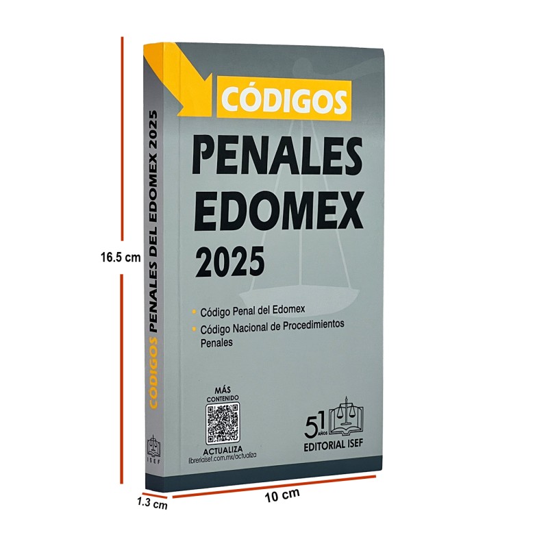 Códigos Penales del Estado de México 2025 (Bolsillo)
