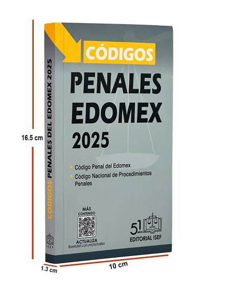 Códigos Penales del Estado de México 2025 (Bolsillo)