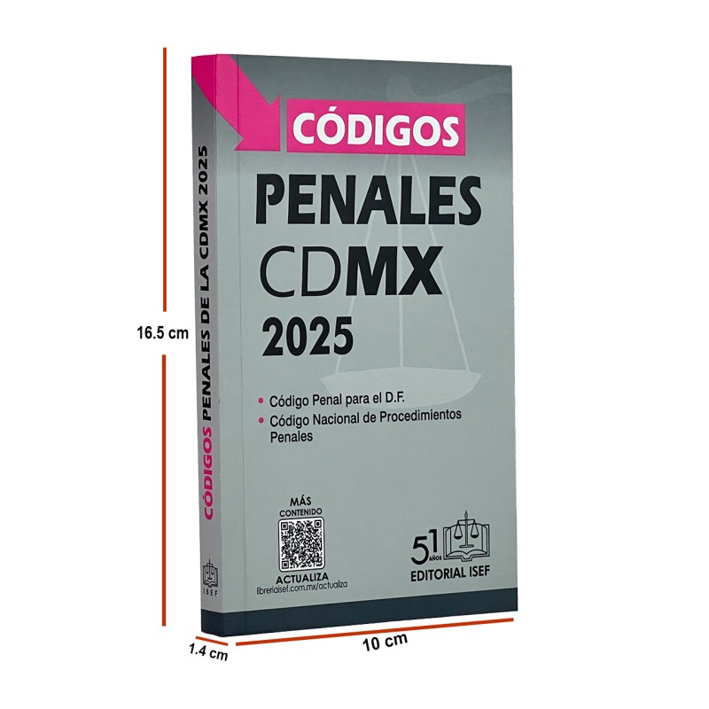 Códigos Penales de la CDMX 2025 (Bolsillo)