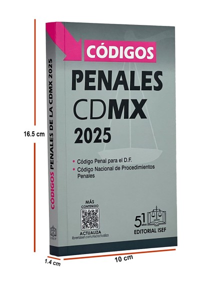 Códigos Penales de la CDMX 2025 (Bolsillo)