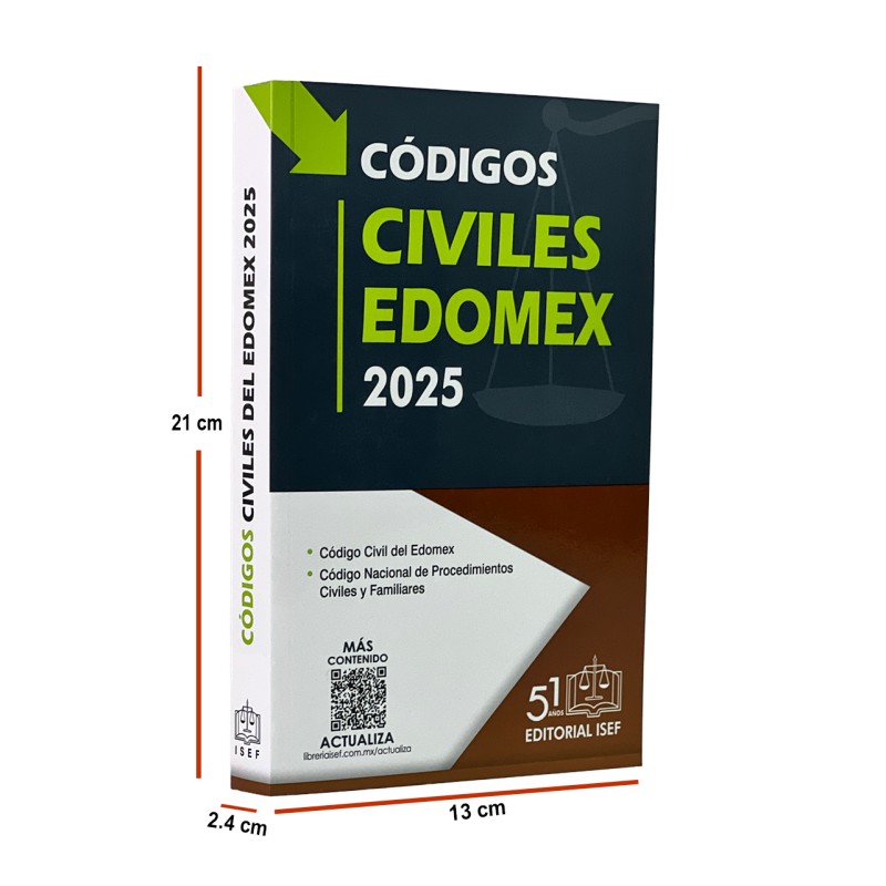 Códigos Civiles del Estado de México 2025 (Profesional)