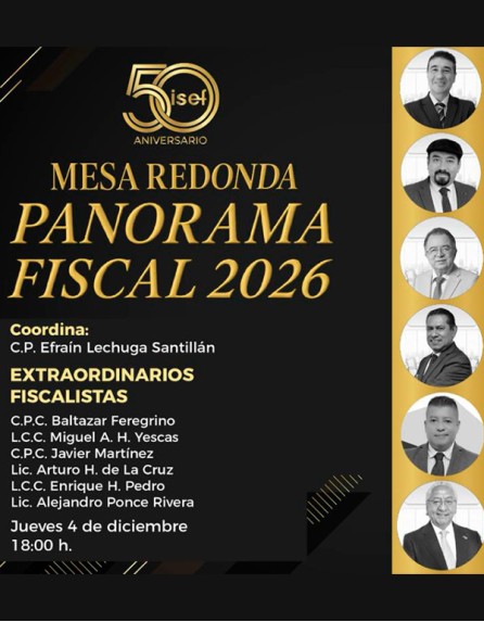 Mesa Redonda “PANORAMA FISCAL 2026”