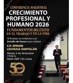 CONFERENCIA CRECIMIENTO PROFESIONAL Y HUMANO