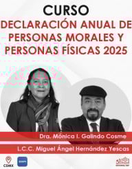 Curso “Declaraciones Anuales 2025 para Personas Físicas y Morales”