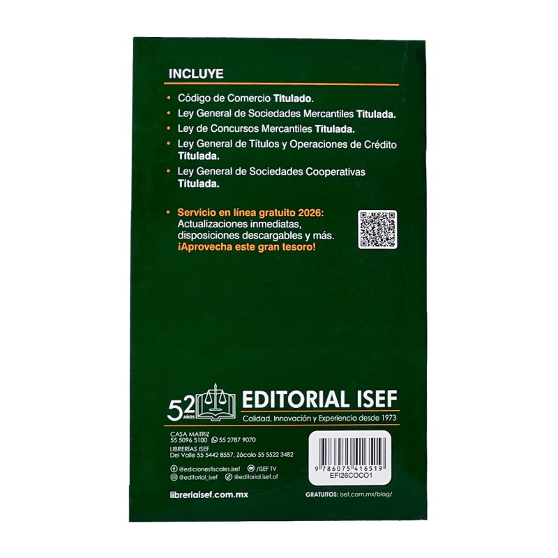 Código De Comercio 2026