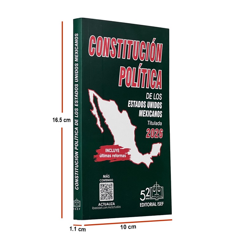 Constitución Política de los Estados Unidos Mexicanos 2026 (Bolsillo)