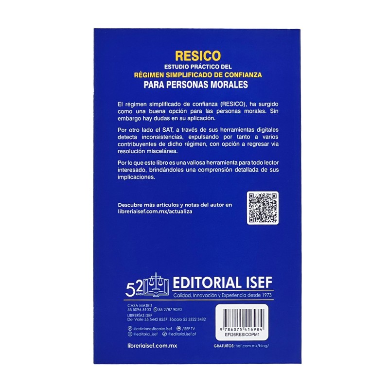 RESICO - PERSONAS MORALES 2026