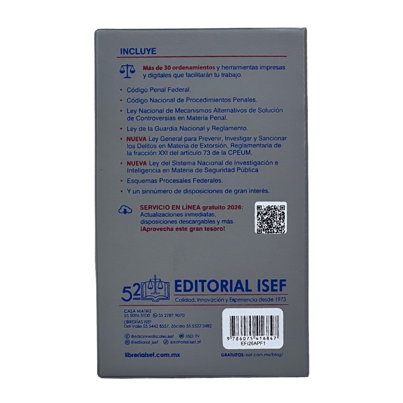 Agenda Penal Federal 2026