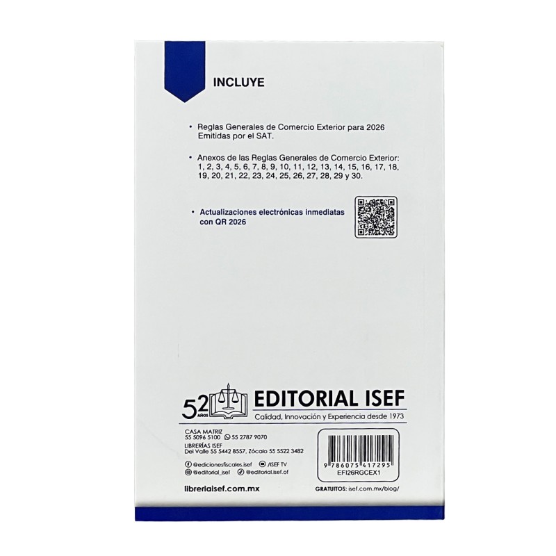 Reglas Generales de Comercio Exterior 2026 SAT