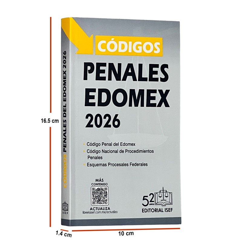 Códigos Penales del Estado de México 2026 (Bolsillo)