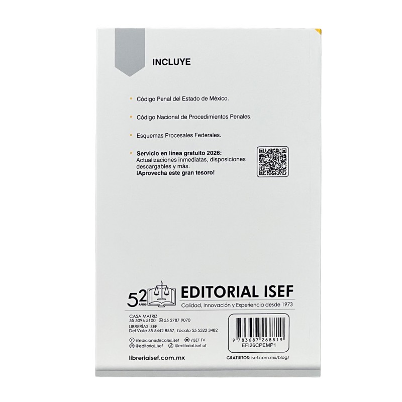 Códigos Penales del Estado de México 2026 (Profesional)