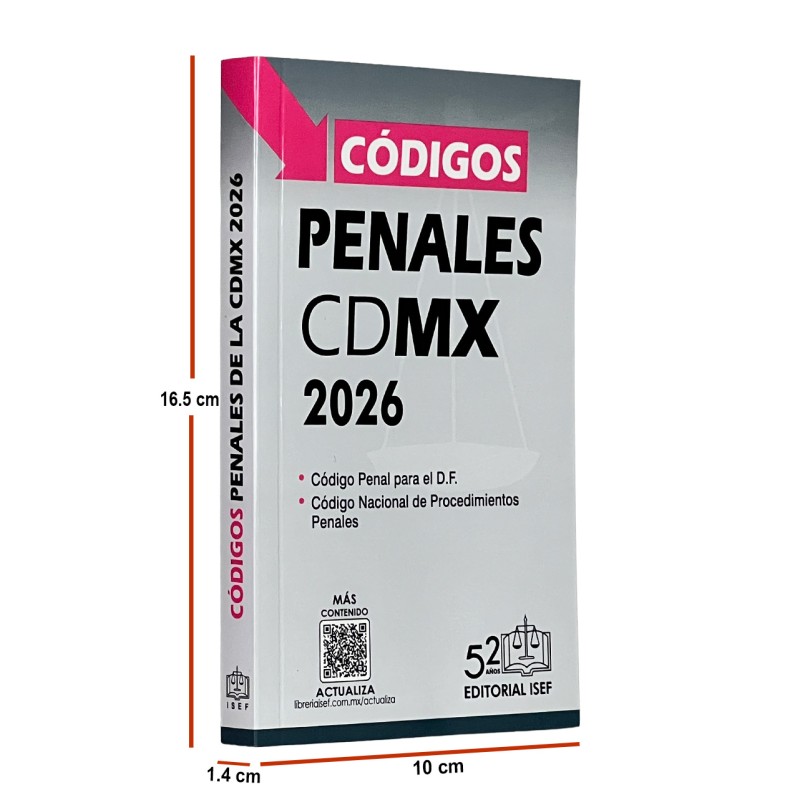 Códigos Penales de la CDMX 2026 (Bolsillo)