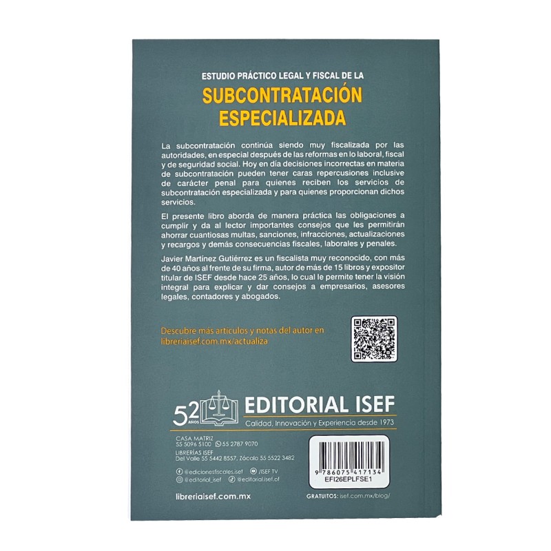 Estudio Práctico Legal y Fiscal de la Subcontratación Especializada 2026