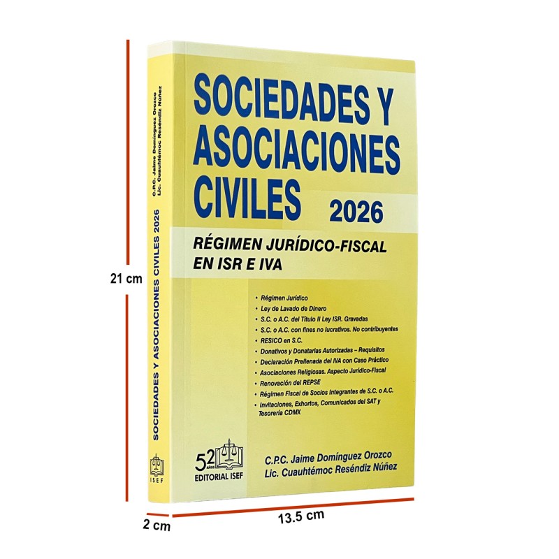 Sociedades y Asociaciones Civiles Régimen Jurídico-Fiscal 2026