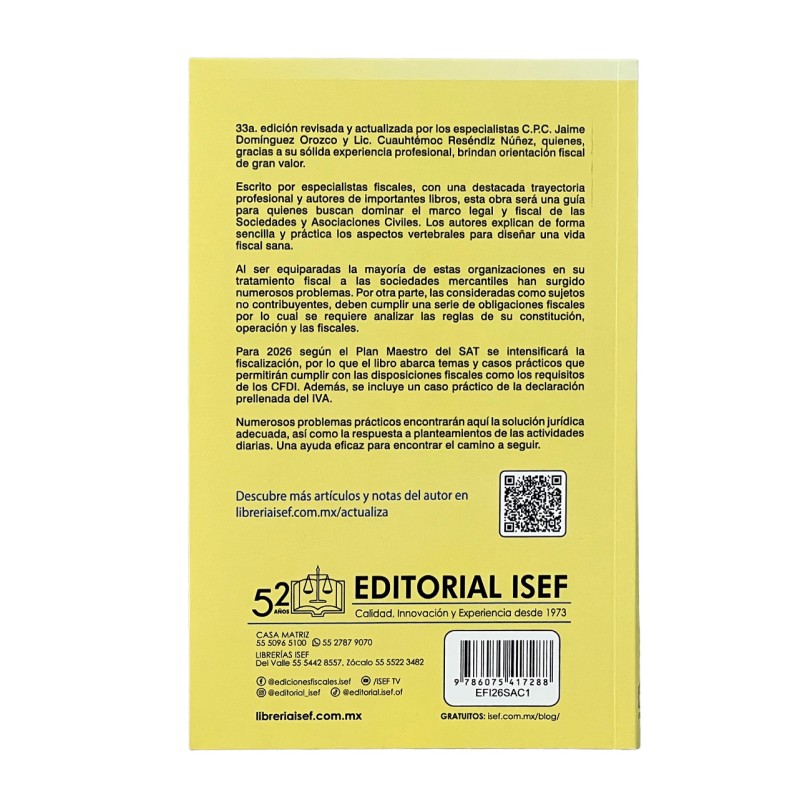 Sociedades y Asociaciones Civiles Régimen Jurídico-Fiscal 2026