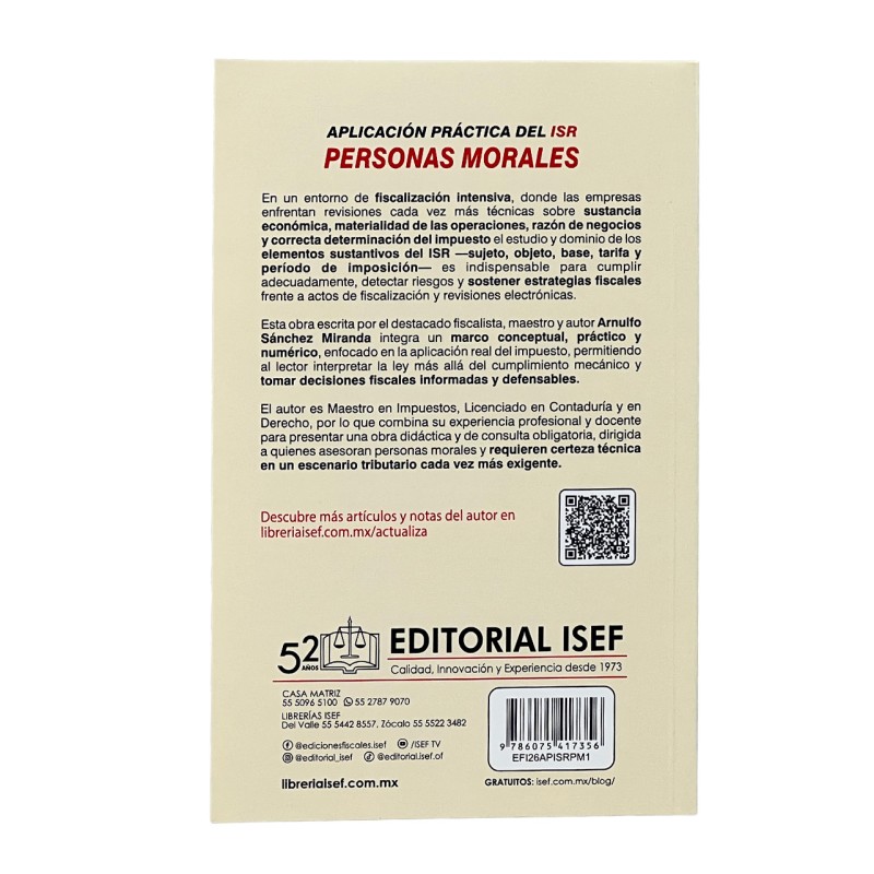 Aplicación Práctica del ISR Personas Morales 2026