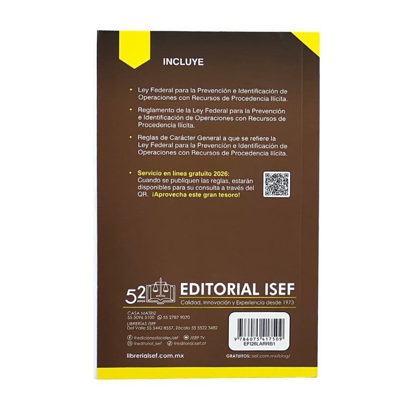 Ley “Antilavado” 2026 (Bolsillo)