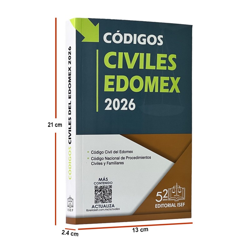 Códigos Civiles del Estado de México 2026 (Profesional)