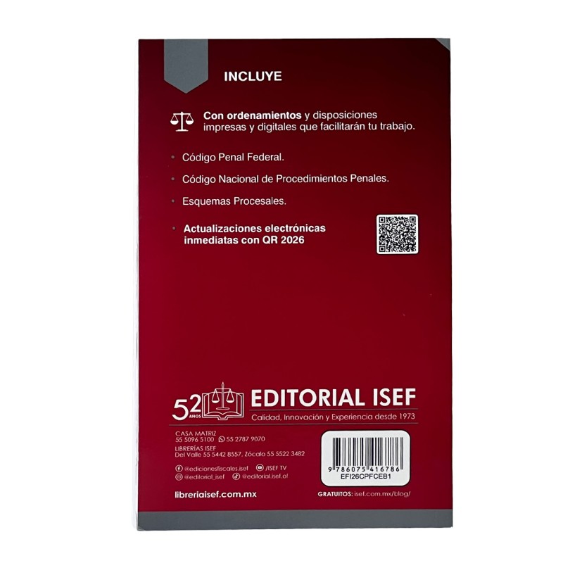 Códigos Penales 2026 (Bolsillo)