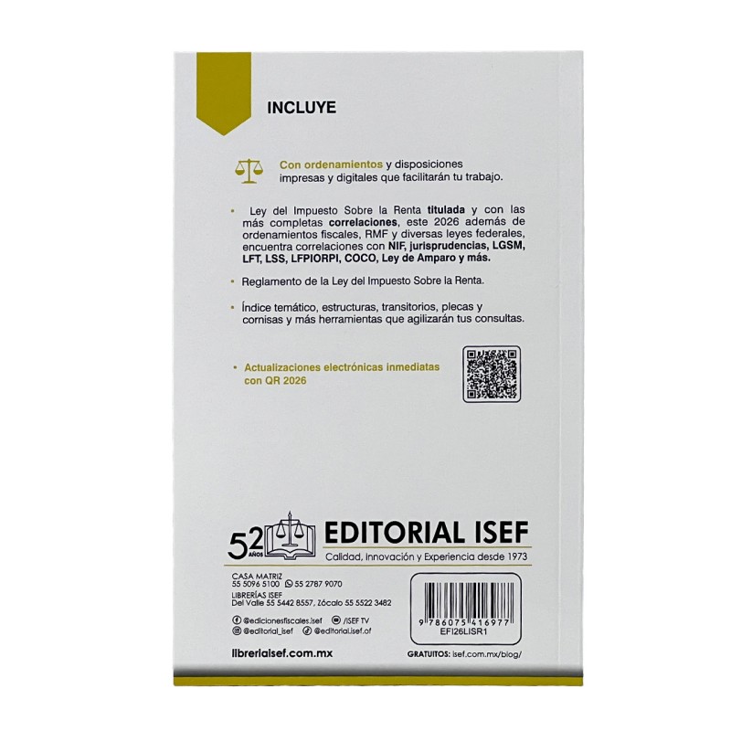 Ley del ISR 2026