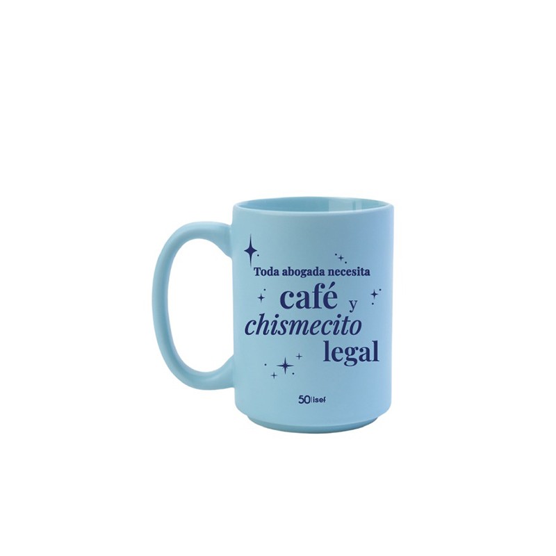Taza "La abogada necesita café y chismecito legal"