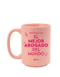 Taza "Aquí toma café el mejor abogado del mundo"
